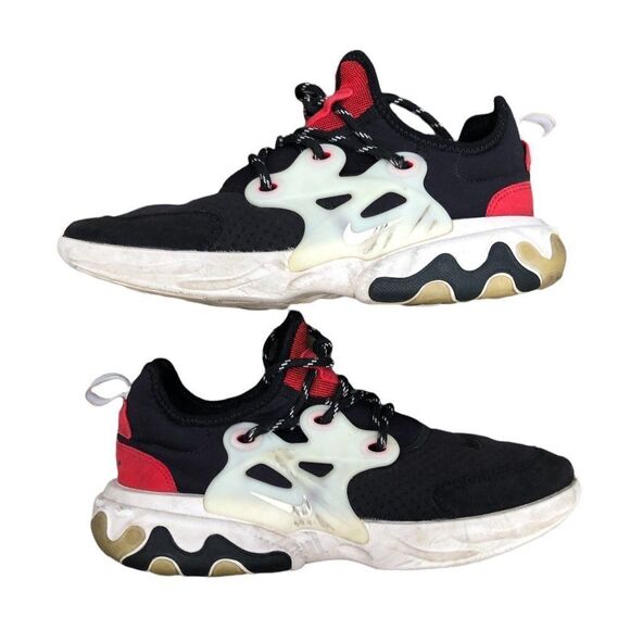 Rare 2019 Nike React Presto Black Phantom Red Size 7 - Picture 8 of 16